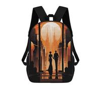sinyumoney 3D Printed Kids School Backpack Art Deco New York Children School Bag Travel Rucksacks Fashion Book Bags Large Capacity Backpack 17inch