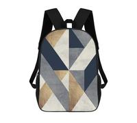 sinyumoney 3D Printed Kids School Backpack Art with Textures 2 Backpacks Fashion Casual Children Backpacks Outdoor Casual Daypack Cute Travel Bags 17inch