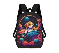 sinyumoney 3D Printed Kids School Backpack Beagle Puppy Sleeping Backpacks Fashion Casual Children Backpacks Outdoor Casual Daypack Cute Travel Bags 17inch