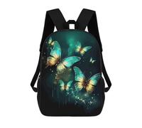 sinyumoney 3D Printed Kids School Backpack Beautiful Butterfly Backpacks Fashion Casual Children Backpacks Outdoor Casual Daypack Cute Travel Bags 17inch