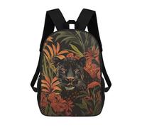 sinyumoney 3D Printed Kids School Backpack Black Panther in Jungle Backpacks Fashion Casual Children Backpacks Outdoor Casual Daypack Cute Travel Bags 17inch