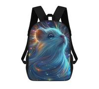 sinyumoney 3D Printed Kids School Backpack Celestial Guinea Pig Portrait Children School Bag Travel Rucksacks Fashion Book Bags Large Capacity Backpack 17inch