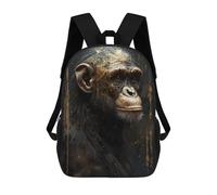 sinyumoney 3D Printed Kids School Backpack Chimpanzee Imaginative Backpacks Fashion Casual Children Backpacks Outdoor Casual Daypack Cute Travel Bags 17inch