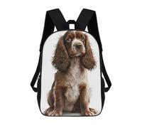 sinyumoney 3D Printed Kids School Backpack Cocker Spaniel Dog 04 Children School Bag Travel Rucksacks Fashion Book Bags Large Capacity Backpack 17inch