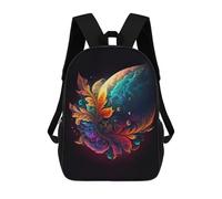 sinyumoney 3D Printed Kids School Backpack Colorful Cosmic Butterfly Children School Bag Travel Rucksacks Fashion Book Bags Large Capacity Backpack 17inch