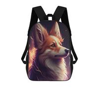sinyumoney 3D Printed Kids School Backpack Cute Dog Face Anime Animal Backpacks Fashion Casual Children Backpacks Outdoor Casual Daypack Cute Travel Bags 17inch