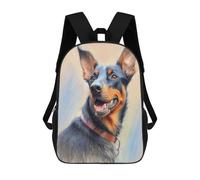 sinyumoney 3D Printed Kids School Backpack Doberman Pinscher Sketch Children School Bag Travel Rucksacks Fashion Book Bags Large Capacity Backpack 17inch