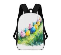 sinyumoney 3D Printed Kids School Backpack Easter Egg Hunt Children School Bag Travel Rucksacks Fashion Book Bags Large Capacity Backpack 17inch