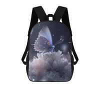 sinyumoney 3D Printed Kids School Backpack Enchanted Butterfly Garden -1 Backpacks Fashion Casual Children Backpacks Outdoor Casual Daypack Cute Travel Bags 17inch