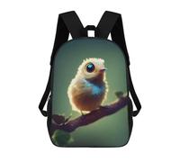 sinyumoney 3D Printed Kids School Backpack Enchanted Feathered Friend Children School Bag Travel Rucksacks Fashion Book Bags Large Capacity Backpack 17inch