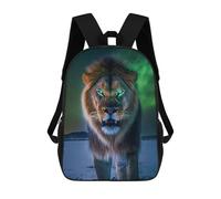 sinyumoney 3D Printed Kids School Backpack Enchanted Lion Portrait -15 Backpacks Fashion Casual Children Backpacks Outdoor Casual Daypack Cute Travel Bags 17inch