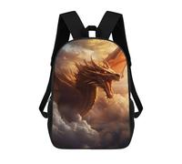 sinyumoney 3D Printed Kids School Backpack Flying Dragon Children School Bag Travel Rucksacks Fashion Book Bags Large Capacity Backpack 17inch