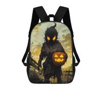 sinyumoney 3D Printed Kids School Backpack Halloween Posters Backpacks Fashion Casual Children Backpacks Outdoor Casual Daypack Cute Travel Bags 17inch