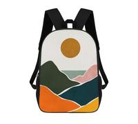 sinyumoney 3D Printed Kids School Backpack Harmonious Landscape 4 Children School Bag Travel Rucksacks Fashion Book Bags Large Capacity Backpack 17inch