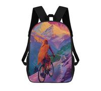 sinyumoney 3D Printed Kids School Backpack Indian Woman Riding Circle Children School Bag Travel Rucksacks Fashion Book Bags Large Capacity Backpack 17inch