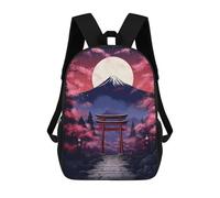 sinyumoney 3D Printed Kids School Backpack Japan Fantasy Gate Children School Bag Travel Rucksacks Fashion Book Bags Large Capacity Backpack 17inch
