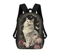 sinyumoney 3D Printed Kids School Backpack Japanese Bobtail Backpacks Fashion Casual Children Backpacks Outdoor Casual Daypack Cute Travel Bags 17inch