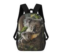 sinyumoney 3D Printed Kids School Backpack Koala Animal Family Children School Bag Travel Rucksacks Fashion Book Bags Large Capacity Backpack 17inch