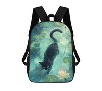 sinyumoney 3D Printed Kids School Backpack Lotus Prowl Children School Bag Travel Rucksacks Fashion Book Bags Large Capacity Backpack 17inch