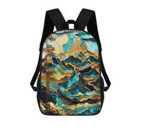 sinyumoney 3D Printed Kids School Backpack Mountain Sunset Harmony Backpacks Fashion Casual Children Backpacks Outdoor Casual Daypack Cute Travel Bags 17inch