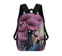 sinyumoney 3D Printed Kids School Backpack Mystical Creatures in A Floral Landscape Children School Bag Travel Rucksacks Fashion Book Bags Large Capacity Backpack 17inch