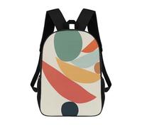 sinyumoney 3D Printed Kids School Backpack Organic Design 10 Children School Bag Travel Rucksacks Fashion Book Bags Large Capacity Backpack 17inch