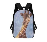 sinyumoney 3D Printed Kids School Backpack Original Acrylic Painting on Stretched Canvas Children School Bag Travel Rucksacks Fashion Book Bags Large Capacity Backpack 17inch