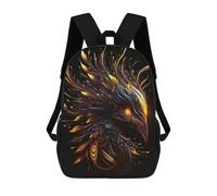 sinyumoney 3D Printed Kids School Backpack Phoenix Bird Children School Bag Travel Rucksacks Fashion Book Bags Large Capacity Backpack 17inch