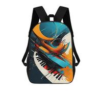 sinyumoney 3D Printed Kids School Backpack Piano Keys Abstract Art Backpacks Fashion Casual Children Backpacks Outdoor Casual Daypack Cute Travel Bags 17inch