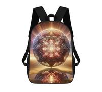 sinyumoney 3D Printed Kids School Backpack Shining Sphere of Serenity Backpacks Fashion Casual Children Backpacks Outdoor Casual Daypack Cute Travel Bags 17inch