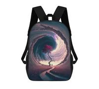 sinyumoney 3D Printed Kids School Backpack Spiral Path to The Tree of Dreams Backpacks Fashion Casual Children Backpacks Outdoor Casual Daypack Cute Travel Bags 17inch