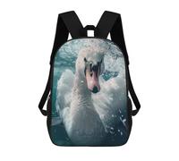 sinyumoney 3D Printed Kids School Backpack Swan Sea Backpacks Fashion Casual Children Backpacks Outdoor Casual Daypack Cute Travel Bags 17inch
