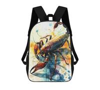 sinyumoney 3D Printed Kids School Backpack The Attacking Scorpio Children School Bag Travel Rucksacks Fashion Book Bags Large Capacity Backpack 17inch