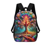sinyumoney 3D Printed Kids School Backpack The Luminous Arboretum Children School Bag Travel Rucksacks Fashion Book Bags Large Capacity Backpack 17inch