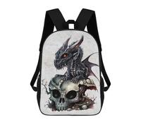 sinyumoney 3D Printed Kids School Backpack The Obsidian Dragon Backpacks Fashion Casual Children Backpacks Outdoor Casual Daypack Cute Travel Bags 17inch
