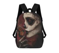 sinyumoney 3D Printed Kids School Backpack The Silence Between Life And Death Backpacks Fashion Casual Children Backpacks Outdoor Casual Daypack Cute Travel Bags 17inch