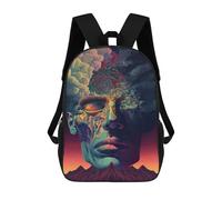 sinyumoney 3D Printed Kids School Backpack Whispers of The Cosmos -1 Children School Bag Travel Rucksacks Fashion Book Bags Large Capacity Backpack 17inch