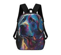 sinyumoney 3D Printed Labrador Retriever Style 5 School Bag Boys Girls Children's School Backpack Casual Fashion Backpack for in School Or Travel 17inch