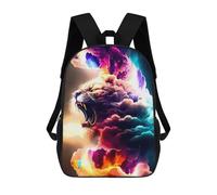 sinyumoney 3D Printed Lion in Clouds School Backpack With Big Pockets for Kids, Children's Backpacks Book Bags Kids School Bag 17inch