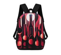 sinyumoney 3D Printed Luminous Wine Delight School Book Bags Fashion Kids Large Capacity Backpack Children School Bag Travel Rucksacks 17inch