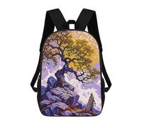 sinyumoney 3D Printed Magic Ancient Tree School Backpack Book 17inch Bags Fashion Backpacks Large Capacity Backpack Children Travel Rucksacks