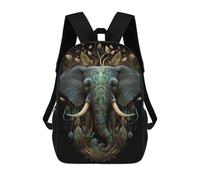 sinyumoney 3D Printed Magic Elephant School Backpack With Big Pockets for Kids, Children's Backpacks Book Bags Kids School Bag 17inch