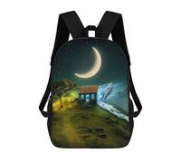 sinyumoney 3D Printed Magic House Children Backpacks Kids Cute School Backpack Outdoor Casual Daypack for Boys Middle School Students 17inch