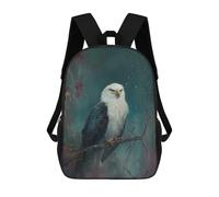 sinyumoney 3D Printed Majestic Bald Eagle School Bags Kids Backpacks Casual Fashion Backpacks Book Bags for Boys Elementary And Middle School Students 17inch