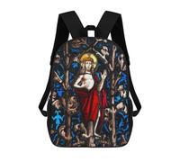 sinyumoney 3D Printed Man of Sorrows School Book Bags Fashion Kids Large Capacity Backpack Children School Bag Travel Rucksacks 17inch