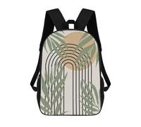 sinyumoney 3D Printed Minimalist Floral 05 School Book Bags Fashion Kids Large Capacity Backpack Children School Bag Travel Rucksacks 17inch