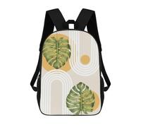 sinyumoney 3D Printed Minimalist Floral 48 School Bag Boys Girls Children's School Backpack Casual Fashion Backpack for in School Or Travel 17inch