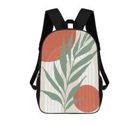 sinyumoney 3D Printed Minimalist Floral 50 School Book Bags Fashion Kids Large Capacity Backpack Children School Bag Travel Rucksacks 17inch