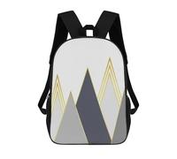 sinyumoney 3D Printed Minimalist Landscape V School Bag Boys Girls Children's School Backpack Casual Fashion Backpack for in School Or Travel 17inch