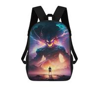 sinyumoney 3D Printed Monstrous Confrontation Children Backpacks Kids Cute School Backpack Outdoor Casual Daypack for Boys Middle School Students 17inch